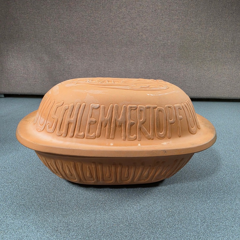 Scheurich Schlemmertopf Keramik Glazed Rooster Cooker Vintage Excellent
